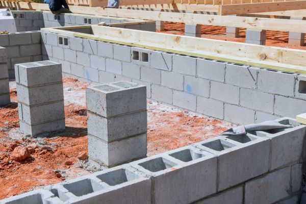 Cement Block Installation in Eden Prairie